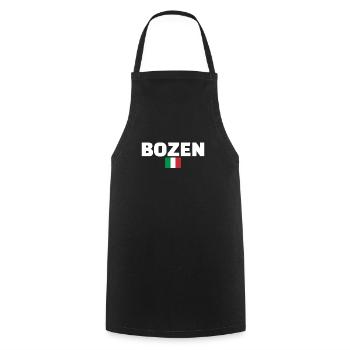 Bolzano Italy Italian Flag Italian - Cooking Apron - black - Front - AI Model Male 185 dark (185cm)
