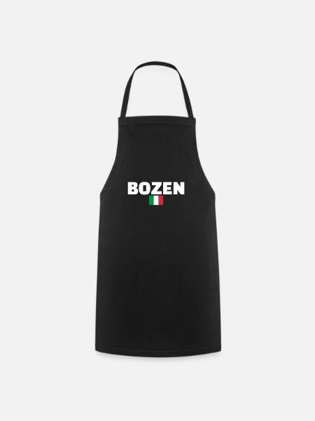 Bozen Italien Italienische Flagge Italiener - Kochschürze - Schwarz
