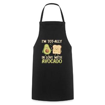 Avocado Toast Liebhaber Vegetarisches Essen Guacamole - Kochschürze - Schwarz - Vorne - AI Model Male 185 dark (185cm)