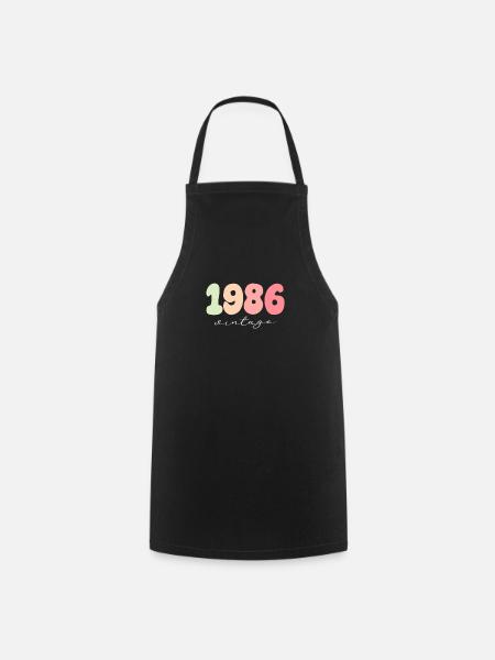 Geburtstag Geburtsjahr 1986 - Kochschürze - Schwarz