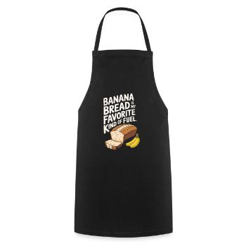 Banana Bread Eater Food Lover Breakfast Foodie - Cooking Apron - black - Front - AI Model Male 185 dark (185cm)