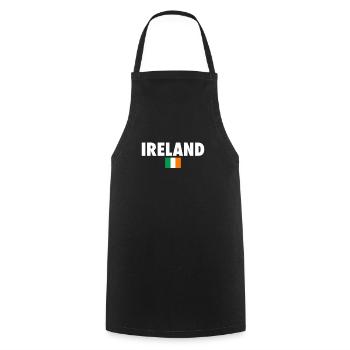 Ireland Irland Irische Flagge Stolzer Ire - Kochschürze - Schwarz - Vorne - AI Model Male 185 dark (185cm)