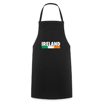 Ireland Irland Irische Flagge Stolzer Ire - Kochschürze - Schwarz - Vorne - AI Model Male 185 dark (185cm)