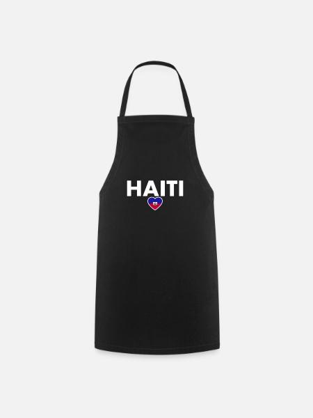Haiti Haitianische Flagge Haitianer - Kochschürze - Schwarz