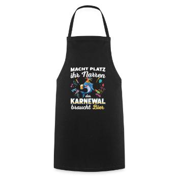 confettis carnaval carnaval design amusant - Tablier de cuisine - noir - Devant - AI Model Male 185 dark (185cm)