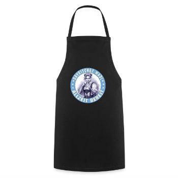 MRS. BAVARIAN GIRL ALWAYS READY - Cooking Apron - black - Front - AI Model Male 185 dark (185cm)