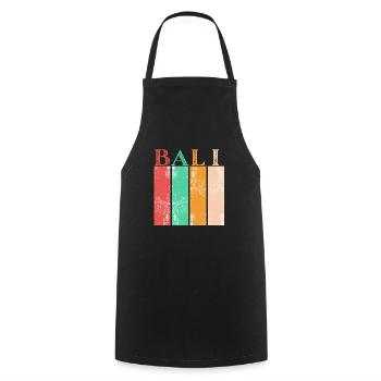 The magic of Bali Indonesia - Cooking Apron - black - Front - AI Model Male 185 dark (185cm)