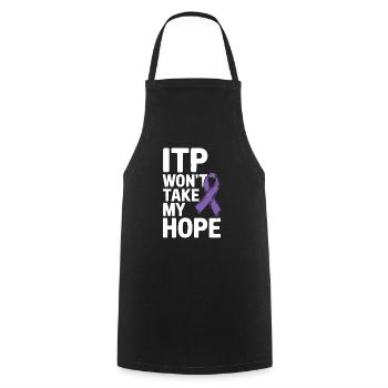 ITP Awareness Immune Thrombocytopenia Platelets - Cooking Apron - black - Front - AI Model Male 185 dark (185cm)