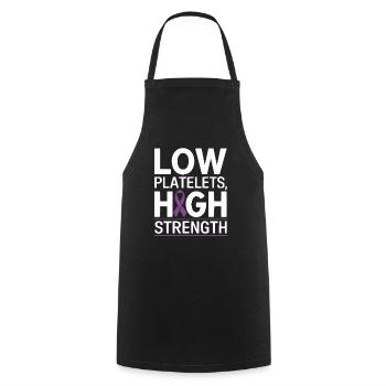 ITP Awareness Immune Thrombocytopenia Platelets - Cooking Apron - black - Front - AI Model Male 185 dark (185cm)