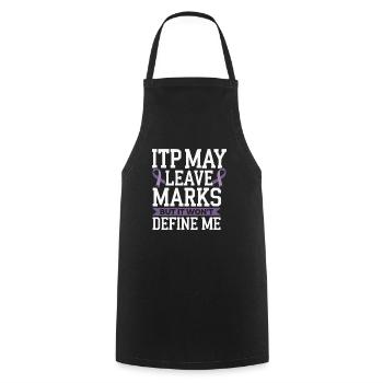 ITP Awareness Immune Thrombocytopenia Platelets - Cooking Apron - black - Front - AI Model Male 185 dark (185cm)