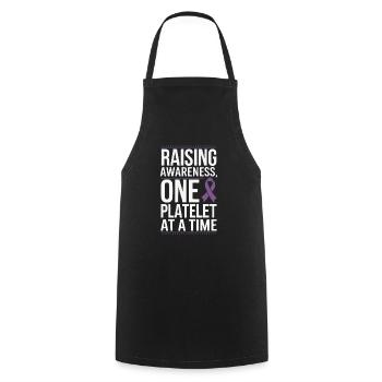 ITP Awareness Immune Thrombocytopenia Platelets - Cooking Apron - black - Front - AI Model Male 185 dark (185cm)