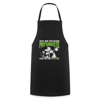 Paysagiste passionné - Tablier de cuisine - noir - Devant - AI Model Male 185 dark (185cm)