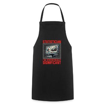 Statistician I'm Statistically Mathematicians - Cooking Apron - black - Front - AI Model Male 185 dark (185cm)