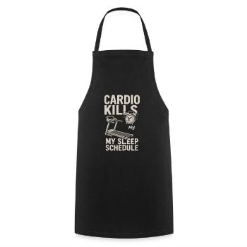 Morning Gym Regular Early Training Discipline - Cooking Apron - black - Front - AI Model Male 185 dark (185cm)