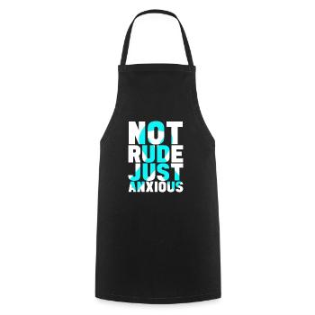 Anxiety disorder Anxiety disorder - Cooking Apron - black - Front - AI Model Male 185 dark (185cm)