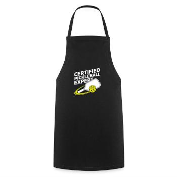 Pickleball Expert Cadeau pour joueur de pickleball - Tablier de cuisine - noir - Devant - AI Model Male 185 dark (185cm)