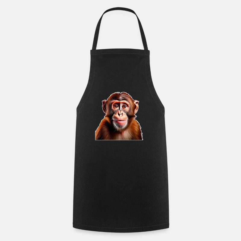 Affe - Kochschürze - Schwarz