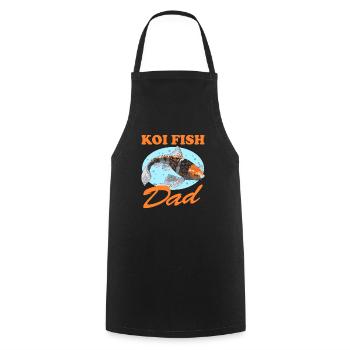 Koi Fish Dad Nishikigoi Fish Koi Gift - Tablier de cuisine - noir - Devant - AI Model Male 185 dark (185cm)