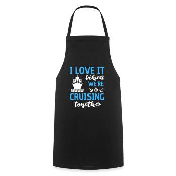 Cruise Trip Together Cruise - Cooking Apron - black - Front - AI Model Male 185 dark (185cm)