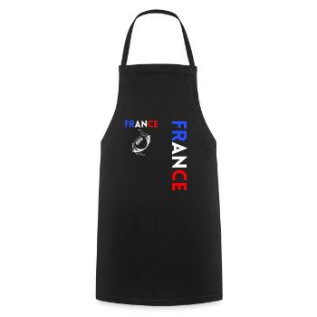 Rugbyspieler Fan Rugby Fan Rugby Frankreich - Kochschürze - Schwarz - Vorne - AI Model Male 185 dark (185cm)