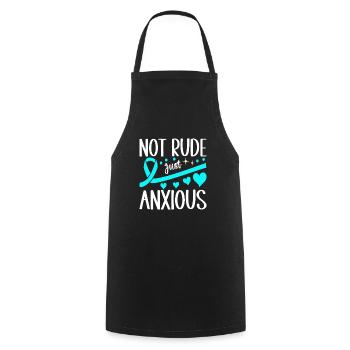 Trouble anxieux Trouble anxieux - Tablier de cuisine - noir - Devant - AI Model Male 185 dark (185cm)