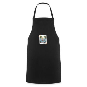 Funny Duck Picture Duck Pic - Cooking Apron - black - Front - AI Model Male 185 dark (185cm)