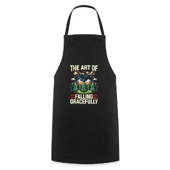 Skydiving The Art Of Falling Gracefully Skydive - Cooking Apron - black - Front - AI Model Male 185 dark (185cm)