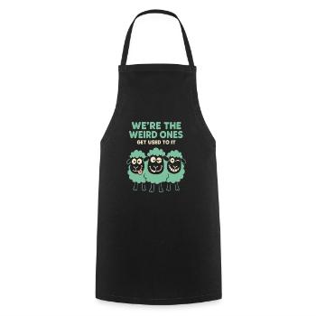 Funny Black Sheep Cousin Quirky Family - Cooking Apron - black - Front - AI Model Male 185 dark (185cm)