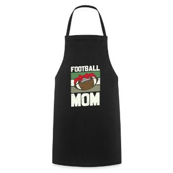 Football Mom Vintage Sports Design - Tablier de cuisine - noir - Devant - AI Model Male 185 dark (185cm)