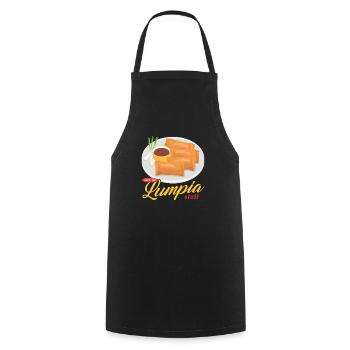 Lumpia Loempia Spring Roll Gifts - Cooking Apron - black - Front - AI Model Male 185 dark (185cm)