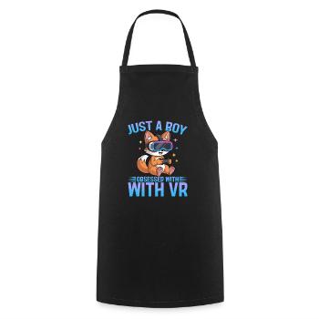 Gaming Fox VR Gamer - Tablier de cuisine - noir - Devant - AI Model Male 185 dark (185cm)