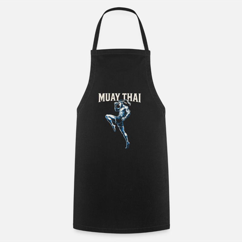 Muay Thai Boxen - Kochschürze - Schwarz