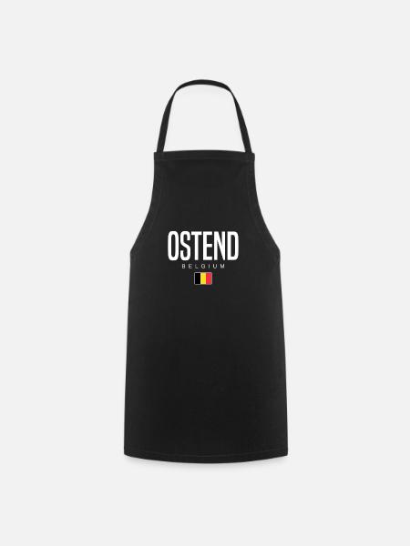 Ostend Belgien - Kochschürze - Schwarz