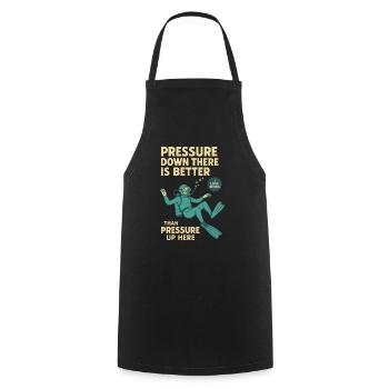 La pression vers le bas est meilleure conception du plongeur - Tablier de cuisine - noir - Devant - AI Model Male 185 dark (185cm)