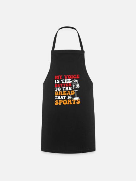 Funny Sports Ansager - Kochschürze - Schwarz