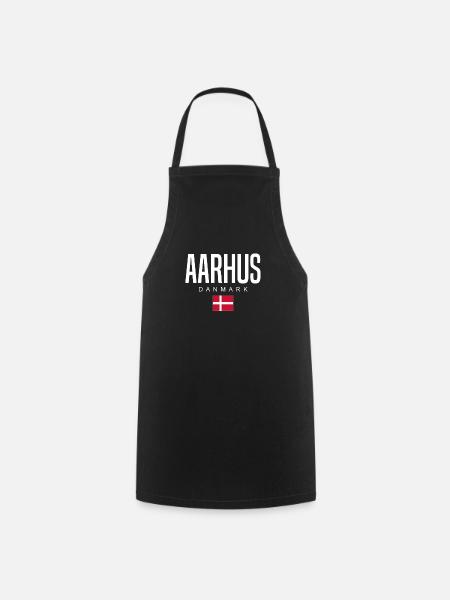Aarhus Dänemark - Kochschürze - Schwarz