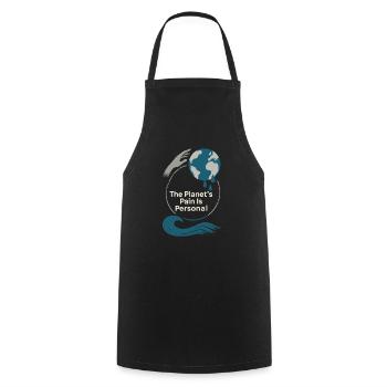Changement climatique Anxiété Gen Z Eco Stress Doomscroll - Tablier de cuisine - noir - Devant - AI Model Male 185 dark (185cm)