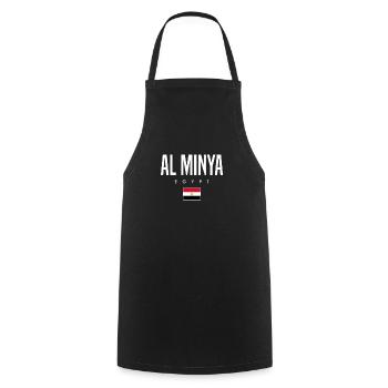 Al Minya Egypt - Cooking Apron - black - Front - AI Model Male 185 dark (185cm)