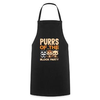 Support local street cats - Cooking Apron - black - Front - AI Model Male 185 dark (185cm)