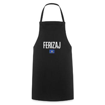 Ferizaj, Kosovo - Cooking Apron - black - Front - AI Model Male 185 dark (185cm)