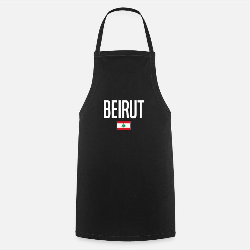 Beirut Libanon - Kochschürze - Schwarz
