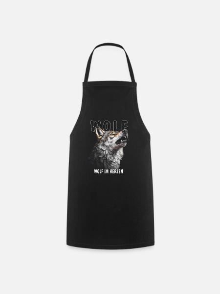 LOUP LOUP DANS L’ÂME - Tablier de cuisine - noir