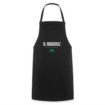Al Mubarraz, Saudi Arabia - Cooking Apron - black - Front - AI Model Male 185 dark (185cm)