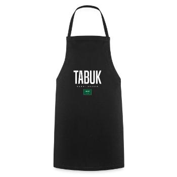 Tabuk Saudi Arabia - Cooking Apron - black - Front - AI Model Male 185 dark (185cm)