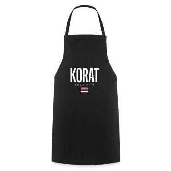 Korat Thaïlande - Tablier de cuisine - noir - Devant - AI Model Male 185 dark (185cm)