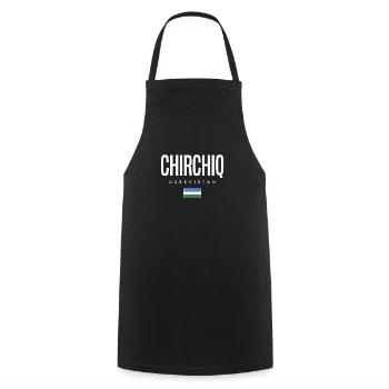 Chirchiq Usbekistan - Kochschürze - Schwarz - Vorne - AI Model Male 185 dark (185cm)