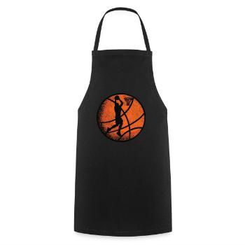 LOVE Basketball - Passion Apparel Basketball - Cooking Apron - black - Front - AI Model Male 185 dark (185cm)