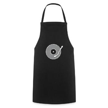 Ska Vinyl Record Jazz Music Style - Cooking Apron - black - Front - AI Model Male 185 dark (185cm)