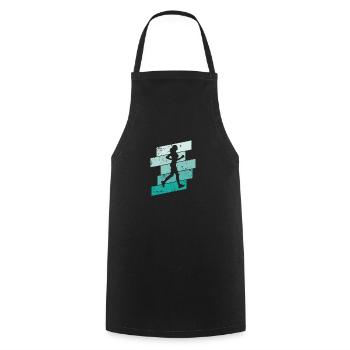 Jogging Fitness Sports Running - Cooking Apron - black - Front - AI Model Male 185 dark (185cm)