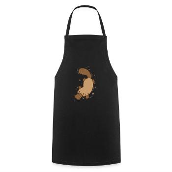 Platypus diving Australia - Cooking Apron - black - Front - AI Model Male 185 dark (185cm)